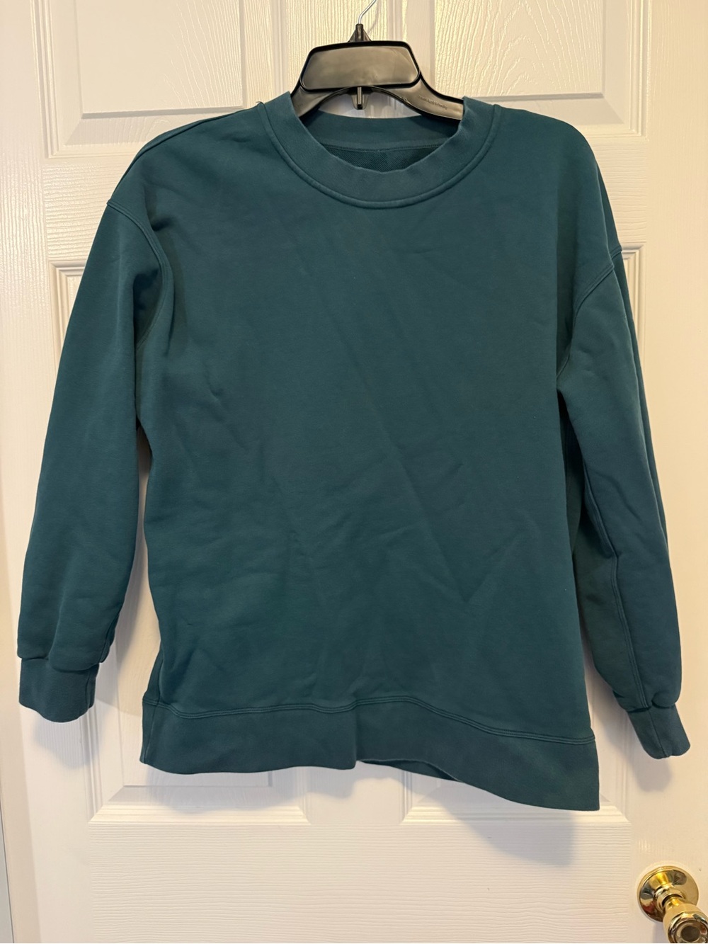 lululemon Teal Crew Neck Sweatshirt